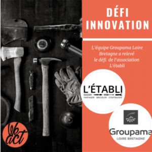 Illustration du défi l'établi et groupama par WeAct